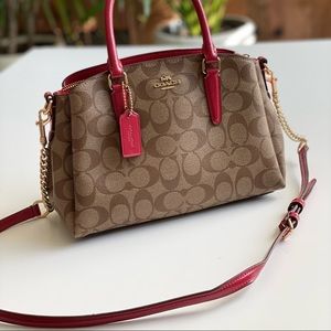Coach signature mini purse / satchel bag